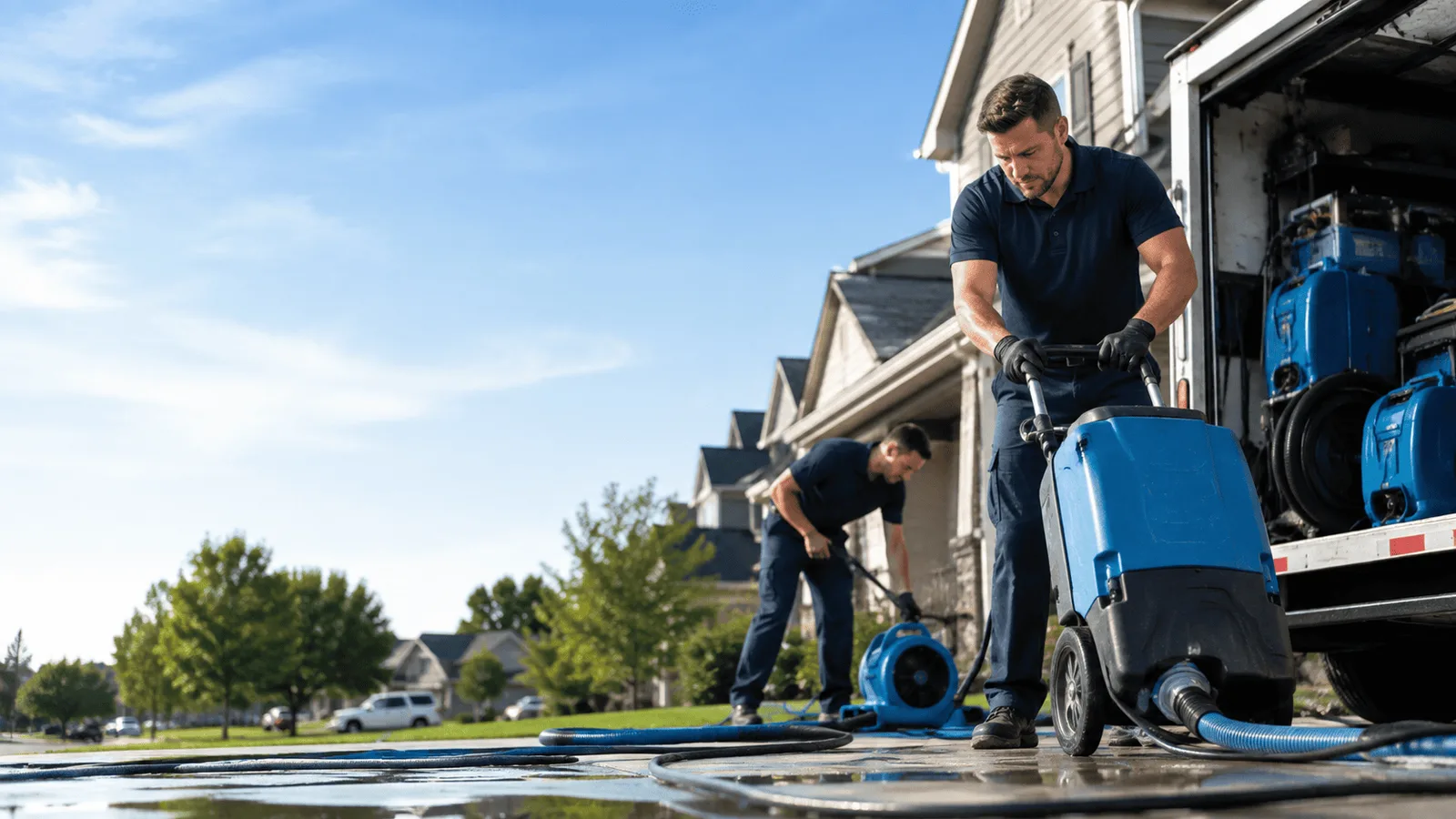 Water Mitigation being performed in Madisonburg, PA
